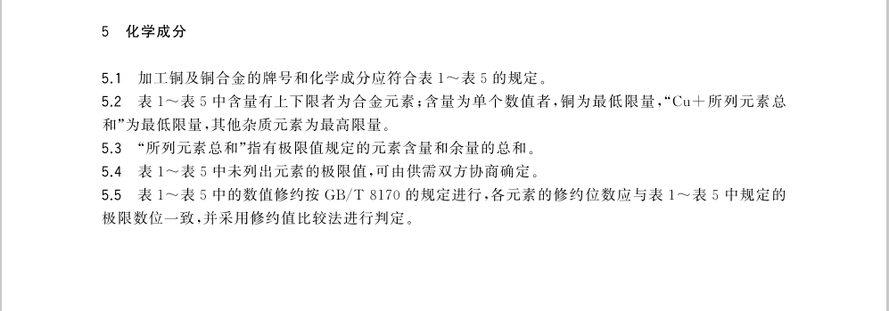 加工铜及铜合金牌号和化学因素GB/T5231-2012|晶顺学堂|洛阳晶顺铜业有限公司